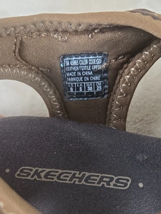 Skechers Brown Closed-Toe Multi-Strap Sandals - Picture 2 of 5